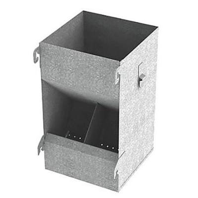 Comedouro p/coelhos 2 bocas